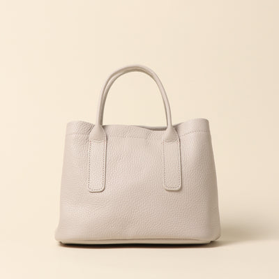 <itten-itten> Leather mini tote / Oak