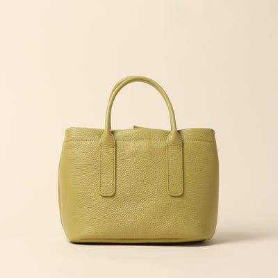 <itten-itten> Leather mini tote / pink