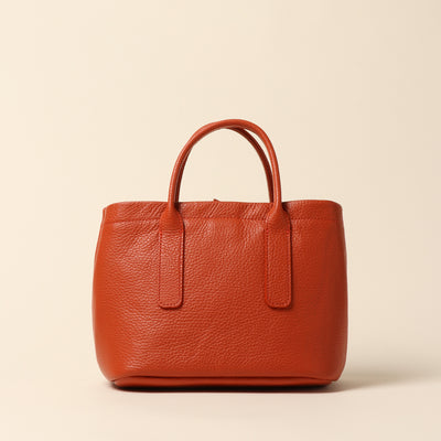 <itten-itten> Leather mini tote/blue