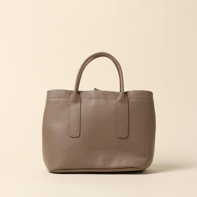 <itten-itten> Leather mini tote / pale green