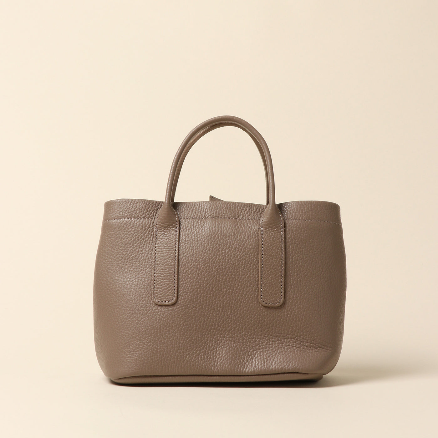 ＜itten-itten＞ Leather mini tote / sax