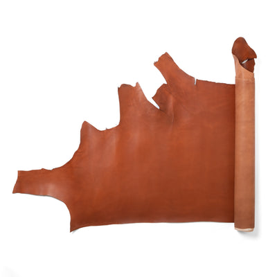 Tanned/smooth leather, half cut/reddish brown