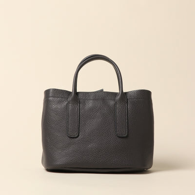 ＜itten-itten＞ Leather mini tote / sax