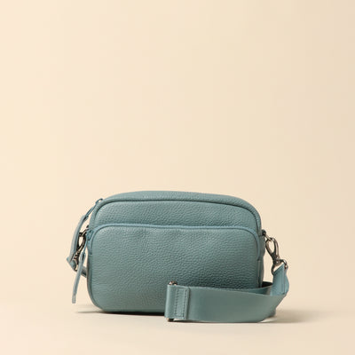 <itten-itten> Leather mini shoulder bag / charcoal gray