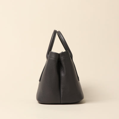 <itten-itten> Leather mini tote / pale green