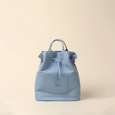 <itten-itten> Drawstring Tote / Blue