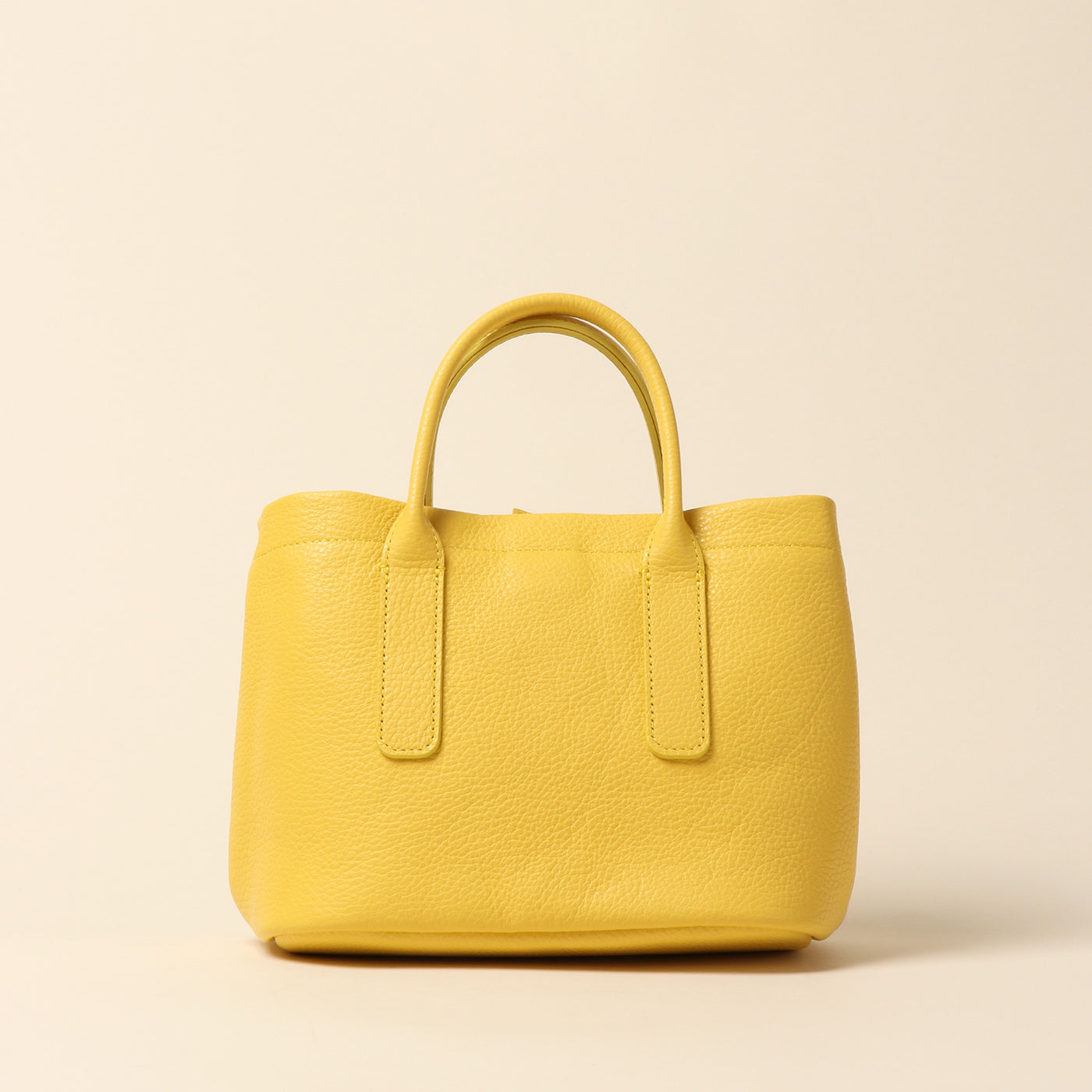 <itten-itten> Leather mini tote / Oak