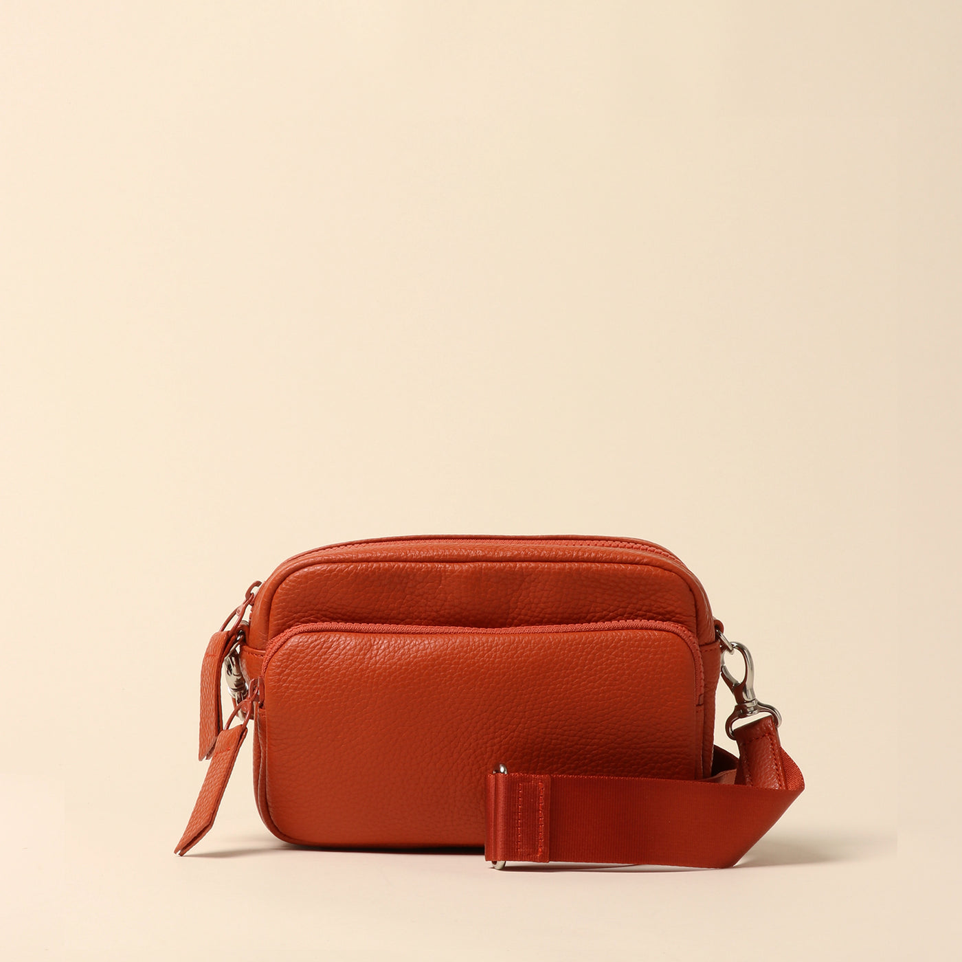 <itten-itten> Leather mini shoulder bag / warm beige