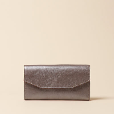 <Annak> Garçon Shaped Wallet / Green×Brown