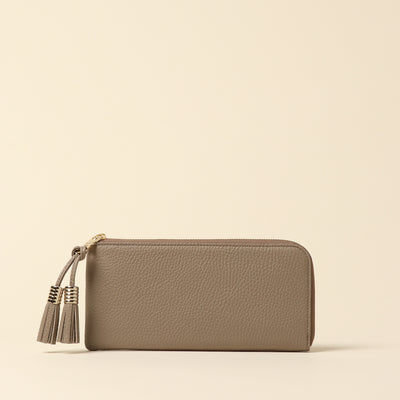 <Atelier Nuu> loop L-shaped long wallet / greige