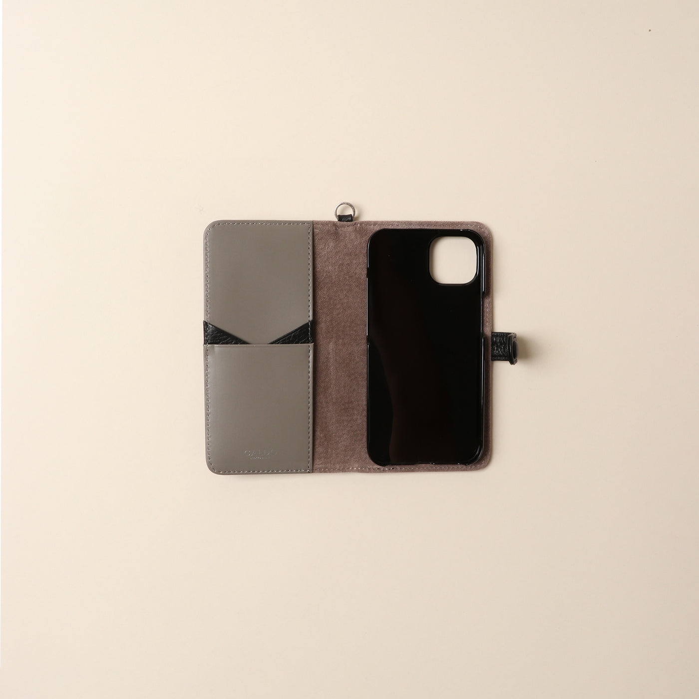 ＜CALDO…TOKYO JAPAN＞ CROSSOVER iPhone 手機殼 (iPhone13)/粉灰色