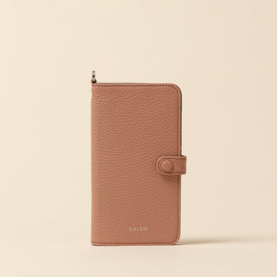 ＜CALDO…TOKYO JAPAN＞ CROSSOVER iPhone 手機殼 (iPhone13)/粉灰色