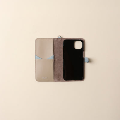 ＜CALDO…TOKYO JAPAN＞ CROSSOVER iPhone 手機殼 (iPhone13)/粉灰色