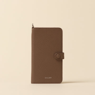 <CALDO tokyo japan> CROSSOVER iPhone case (iPhone12/12Pro) / Pink Gray