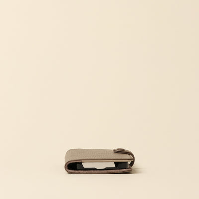 <CALDO tokyo japan> CROSSOVER iPhone case (iPhone12/12Pro) / Pink Gray
