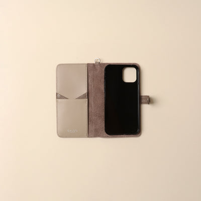 <CALDO tokyo japan> CROSSOVER iPhone case (iPhone12/12Pro) / Pink Gray