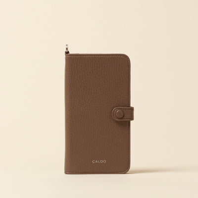 ＜CALDO…TOKYO JAPAN＞ CROSSOVER iPhone 手機殼 (iPhone13)/粉灰色