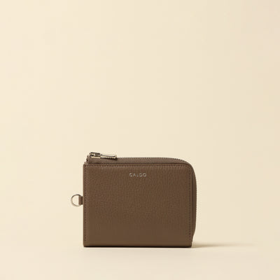 <CALDO tokyo japan> CROSSOVER Pocket Wallet / Light Gray Yellow