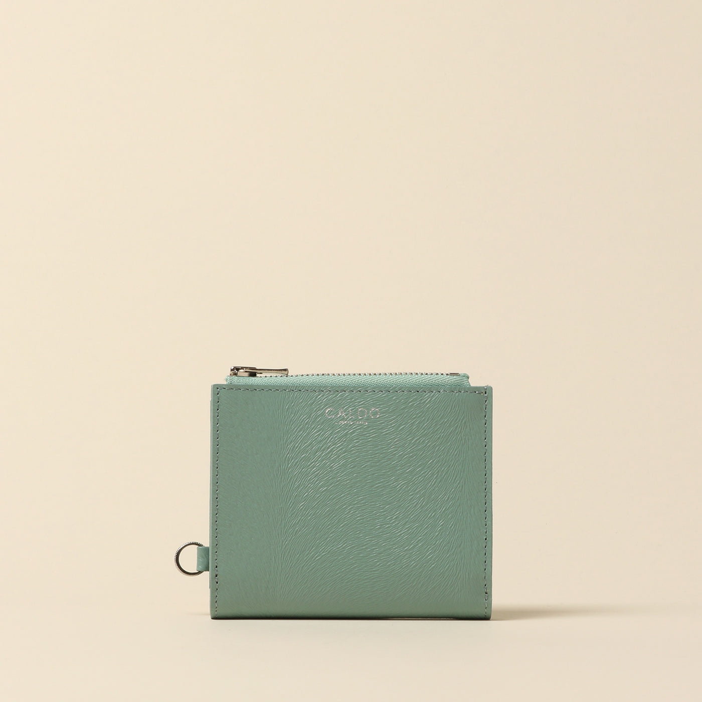 <CALDO tokyo japan> MINK Zip Mini Wallet / Mint