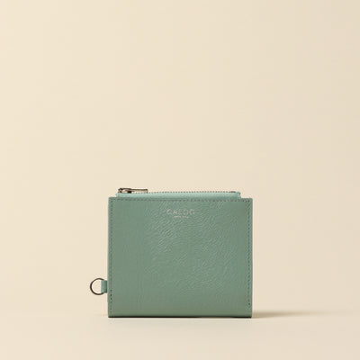<CALDO tokyo japan> MINK Zip Mini Wallet / Mint