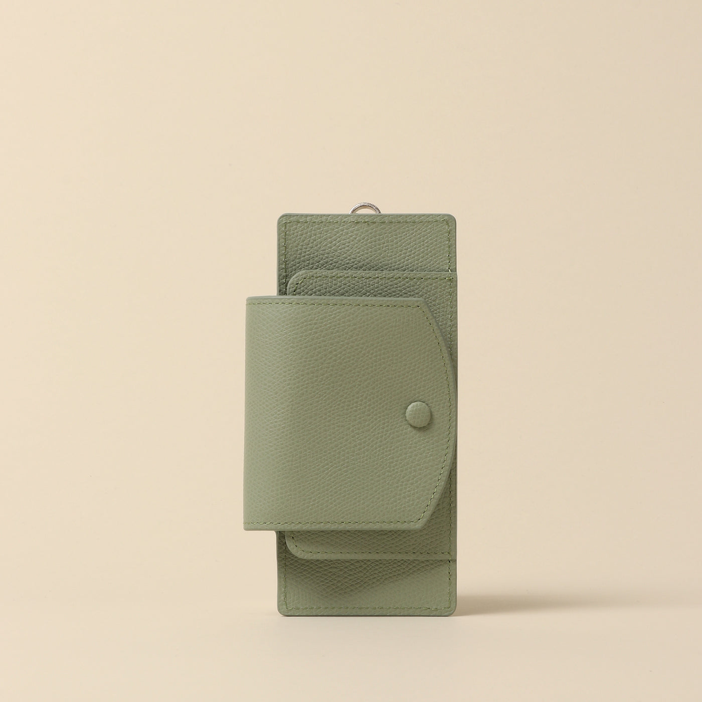 <CALDO tokyo japan> Opthional Ring eyeglass case, pistachio
