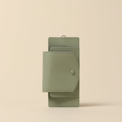<CALDO tokyo japan> Opthional Ring eyeglass case, pistachio