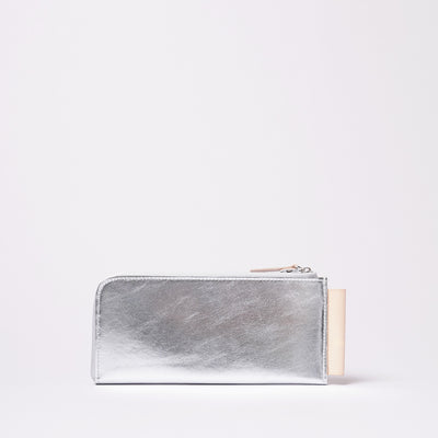 <Estine> Logical Series L Shaped Zipper Long Wallet / Black