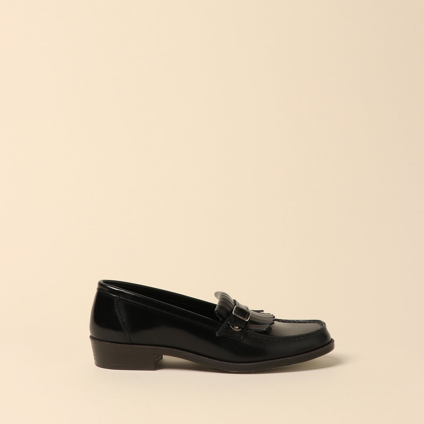 <HALTA> Casual quilted loafer / black