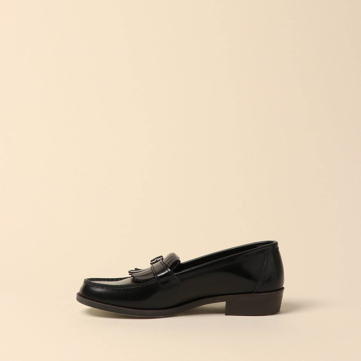 <HALTA> Casual quilted loafer / black