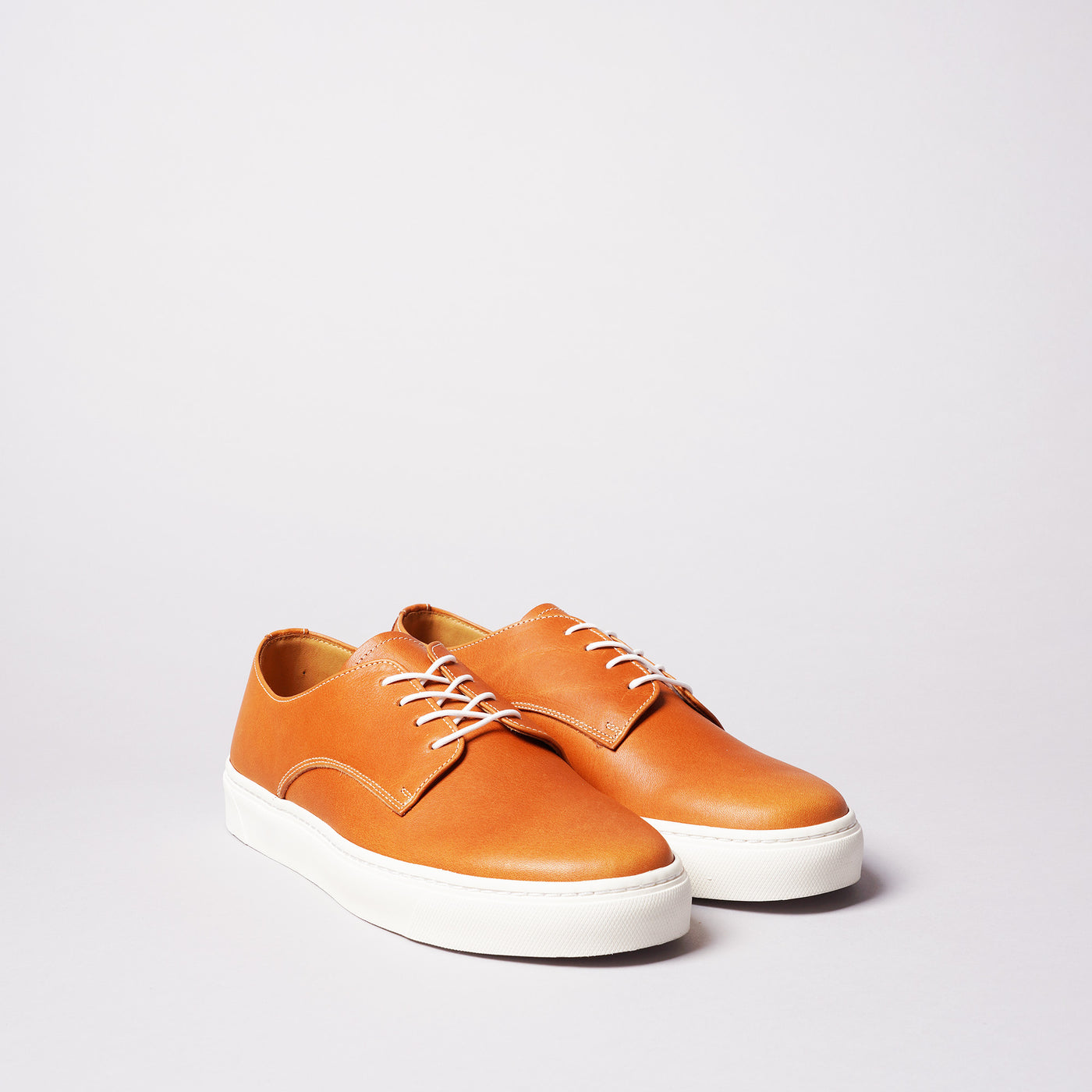 <TOSS> Bath Bath Lace-up Leather Sneaker Tochigi Tanned Leather/Khaki