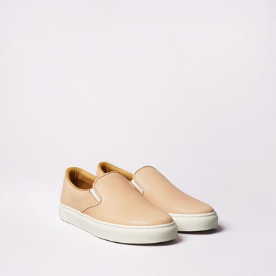 <TOSS> Lance Lance Slip-on Leather Sneakers  Tanned Tochigi Leather /Khaki