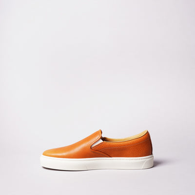 <TOSS> Lance Lance Slip-on Leather Sneakers  Tanned Tochigi Leather /Khaki