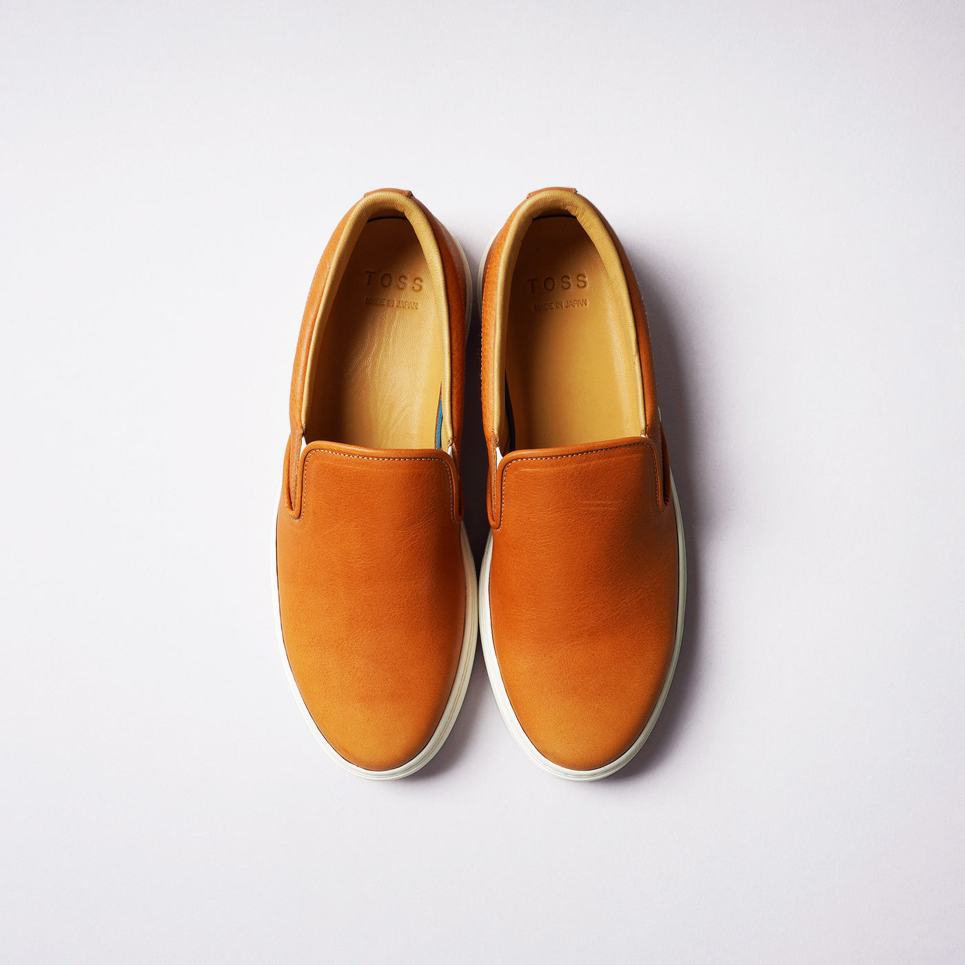 <TOSS> Lance Lance Slip-on Leather Sneakers  Tanned Tochigi Leather /Khaki