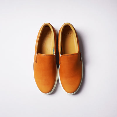 <TOSS> Lance Lance Slip-on Leather Sneakers  Tanned Tochigi Leather /Khaki