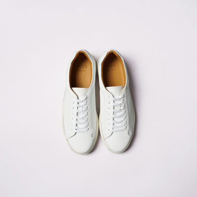 <TOSS> Chester Chester Lace-up Leather Sneakers / White