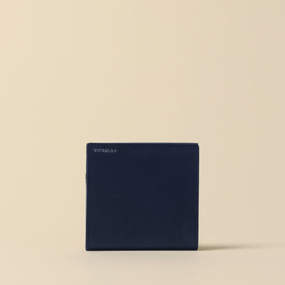 ＜Vintage Revival Productions small vertical wallet, oiled leather, navy