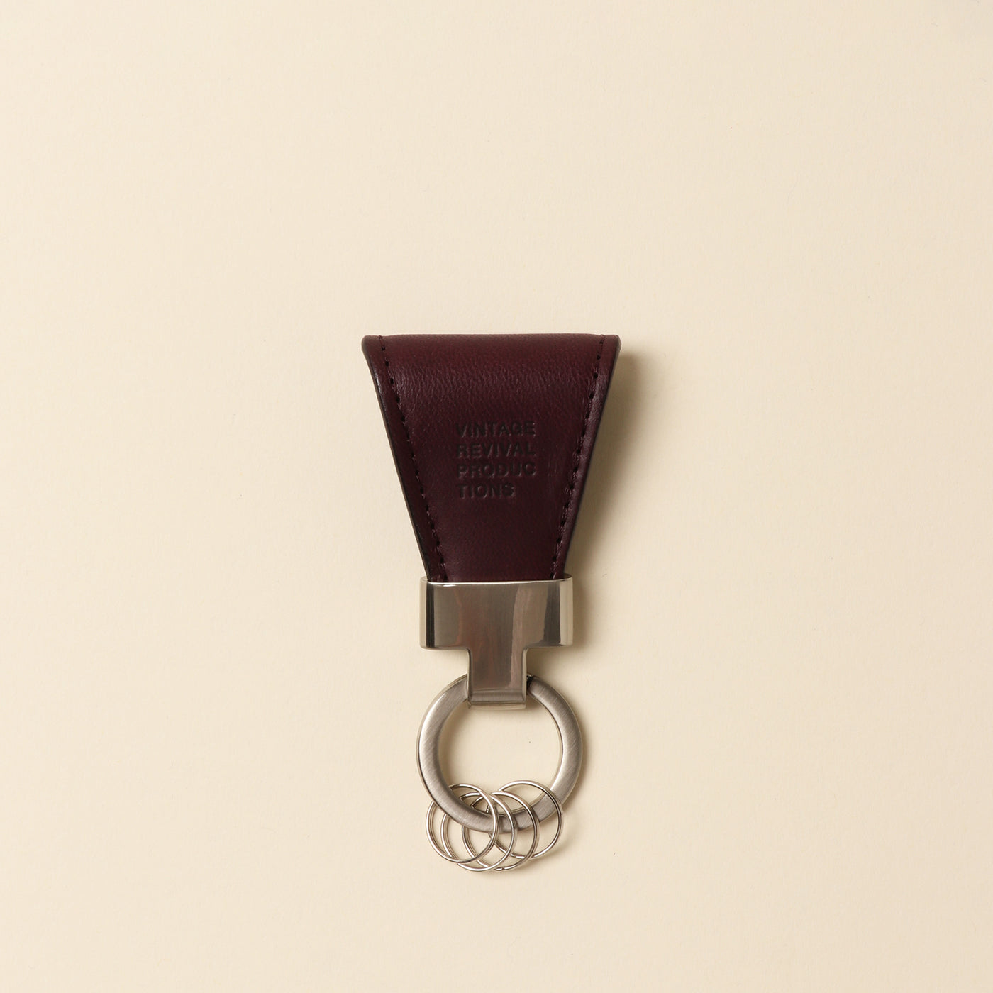 <Vintage Revival Productions> key clip, oil leather / olive