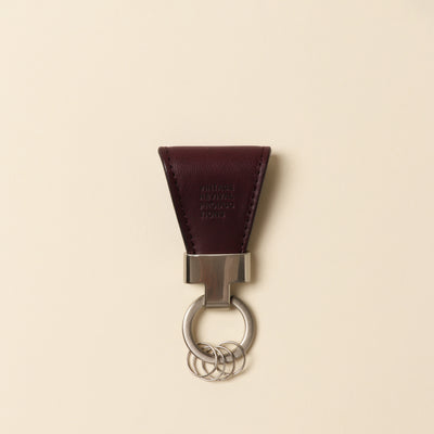 <Vintage Revival Productions> key clip, oil leather / olive