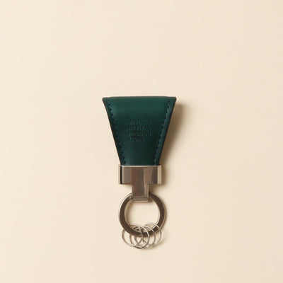 <Vintage Revival Productions> key clip, oil leather / olive