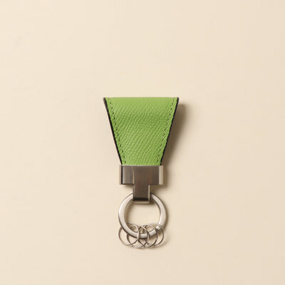 ＜VINTAGE REVIVAL PRODUCTIONS> Key clip calf leather/yellow