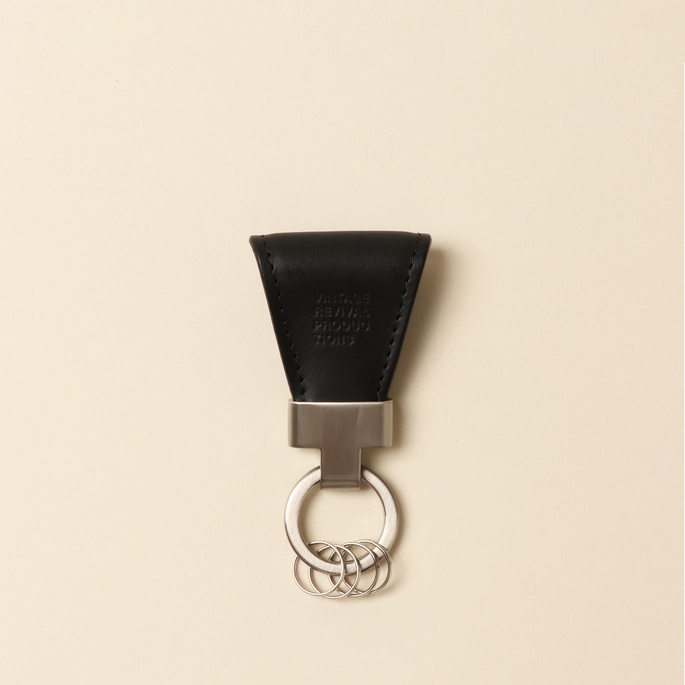 ＜VINTAGE REVIVAL PRODUCTIONS> Key clip oiled leather, blue