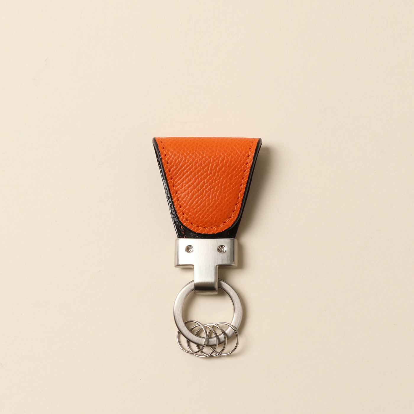 ＜VINTAGE REVIVAL PRODUCTIONS> Key clip calf leather/yellow