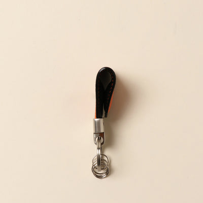 ＜VINTAGE REVIVAL PRODUCTIONS> Key clip calf leather/orange
