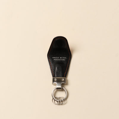 ＜VINTAGE REVIVAL PRODUCTIONS> Key clip calf leather/yellow