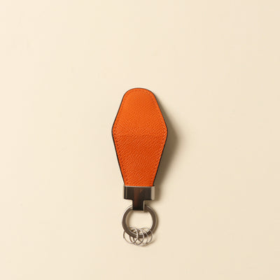 ＜VINTAGE REVIVAL PRODUCTIONS> Key clip calf leather/yellow