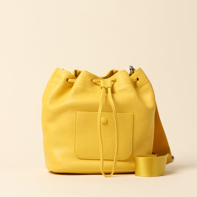 <Iitten-itten> Drawstring Shoulder / 黃色