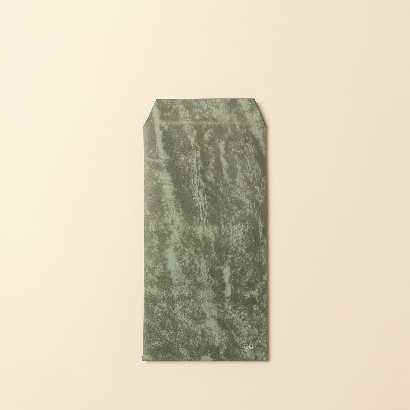 ＜Mojakawa envelope case L / dark green
