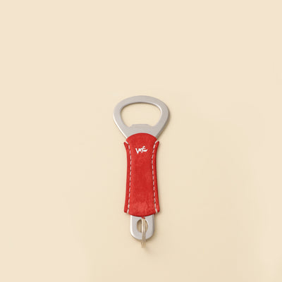 <Mojakawa> Bottle opener key ring / Rosso