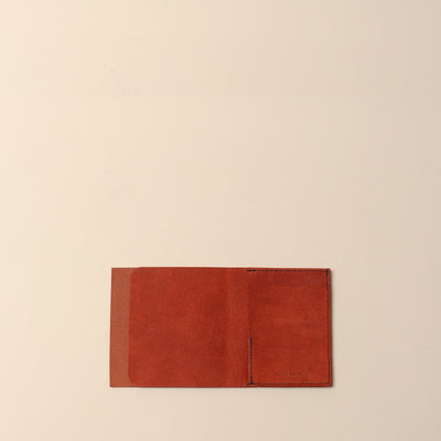 ＜Mojakawa> saba half Bifold wallet / brown