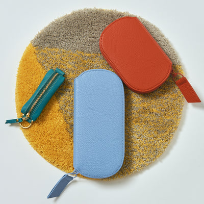 ＜KIICHI> Key Case (Zipper) / Blue